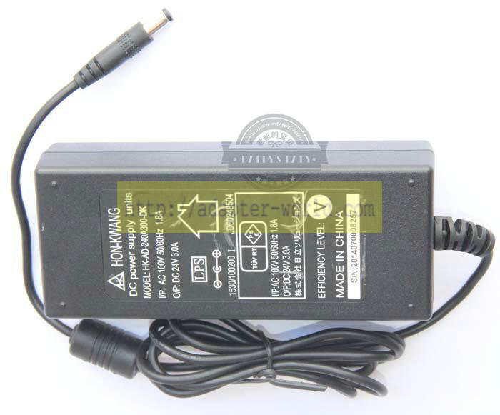 *Brand NEW* HK UEB370-24 HK-AD240A3000-DK DC24V 3A (72W) AC DC Adapter POWER SUPPLY
